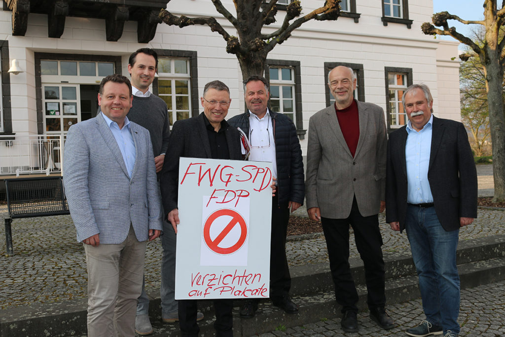 Die Freien Wähler, SPD und FDP verzichten auf Plakatierung zur Kommunalwahl in Sinzig